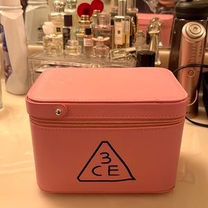 Pink makeup box